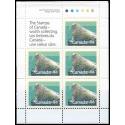 canada stamp bk booklets bk104 atlantic walrus 1989