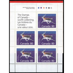 canada stamp bk booklets bk129 peary caribou 1990