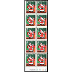 canada stamp bk booklets bk134 santa claus 1991