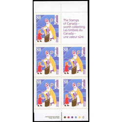 canada stamp bk booklets bk136 sinterklaas holland 1991