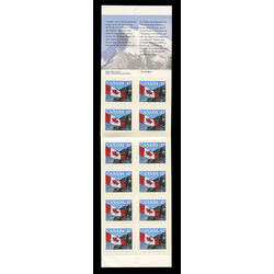 canada stamp bk booklets bk141 flag over mountains 1992