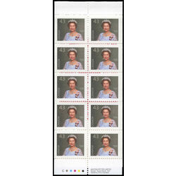 canada stamp bk booklets bk155 queen elizabeth ii 1992