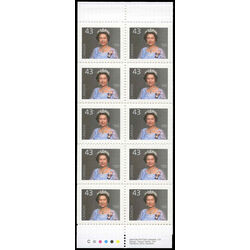 canada stamp bk booklets bk155d queen elizabeth ii 1995
