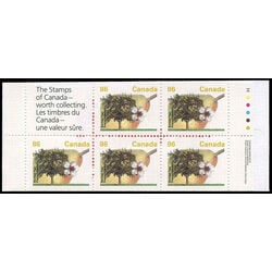 canada stamp bk booklets bk157a bartlett pear 1994