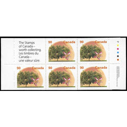canada stamp bk booklets bk181 elberta peach 1995