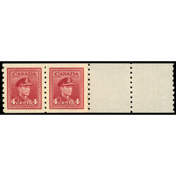 canada stamp 267pa king george vi 1943 M VGNH END PR 2TABS