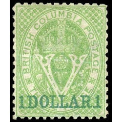 british columbia vancouver island stamp 18 surcharge 1869