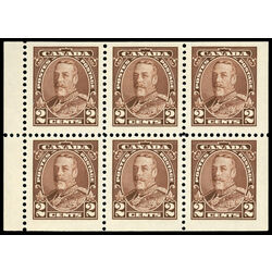 canada stamp complete booklets bk bk25 booklet king george v 1935