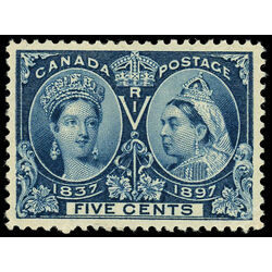 canada stamp 54 queen victoria diamond jubilee 5 1897 M VF 039