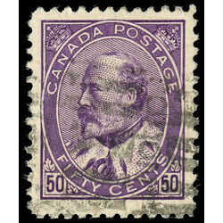 canada stamp 95 edward vii 50 1908 U VF 045