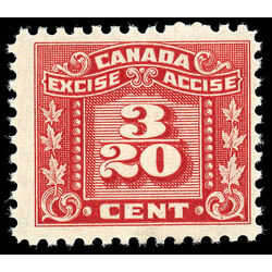canada revenue stamp fx52 three leaf excise tax 1934