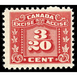 canada revenue stamp fx52 three leaf excise tax 1934