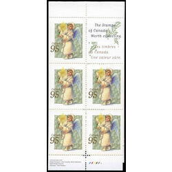 canada stamp bk booklets bk224 angel with candle 1999