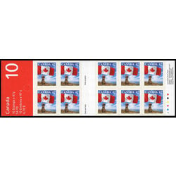 canada stamp bk booklets bk236b flag over inukshuk 2001