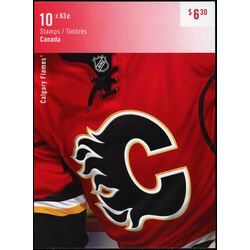 canada stamp bk booklets bk552 calgary flames 2013