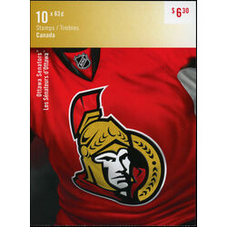 canada stamp bk booklets bk551 ottawa senators 2013