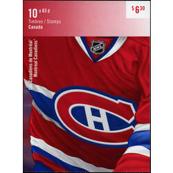 canada stamp bk booklets bk549 montreal canadiens 2013