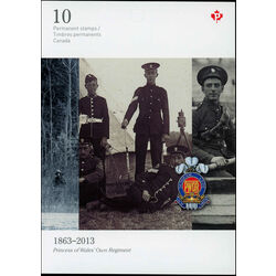 canada stamp bk booklets bk535 the princess of wales own regiment 2013