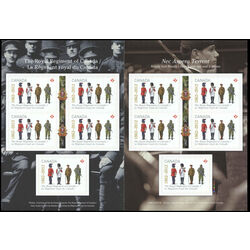canada stamp bk booklets bk511 the royal regiment of canada 2012