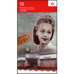 canada stamp bk booklets bk481 viola desmond 2012
