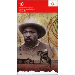 canada stamp bk booklets bk480 john ware 2012