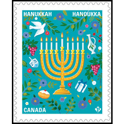 canada stamp 3411 hanukkah 2023