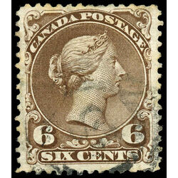 canada stamp 27 queen victoria 6 1868 U F VF 029