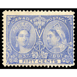 canada stamp 60ii queen victoria diamond jubilee 50 1897 M F 010