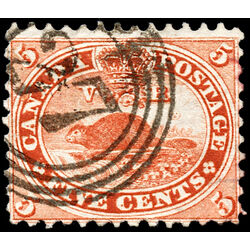 canada stamp 15 beaver 5 1859 U F VF 082