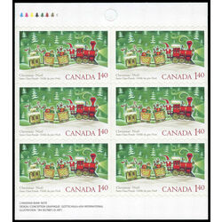 canada stamp bk booklets bk300 santa in a train 2004