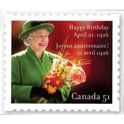 canada stamp 2142 queen elizabeth ii 80th birthday 51 2006