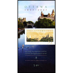 canada stamp bk booklets bk350 ottawa capital sesquicentennial 2007