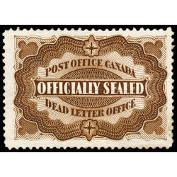 canada stamp o official ox4 officially sealed 1913 U VF 020