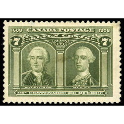 canada stamp 100 montcalm wolfe 7 1908 M VF 059