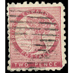prince edward island stamp 1 queen victoria 2d 1861 U F 014