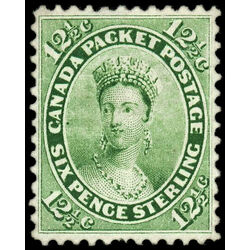 canada stamp 18 queen victoria 12 1859 M XF 043