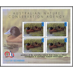 australia duck stamps souvenir sheets