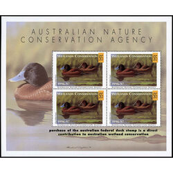australia duck stamps souvenir sheets