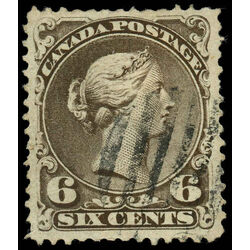 canada stamp 27 queen victoria 6 1868 U VF 030