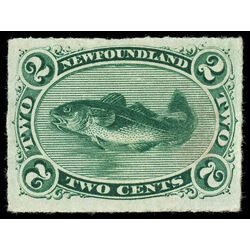 newfoundland stamp 38 codfish 2 1879 M VF 021