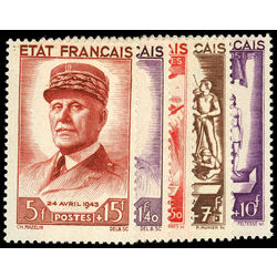france stamp b153 7 petain s 87th brithday 1943