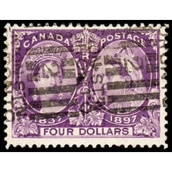 canada stamp 64 queen victoria diamond jubilee 4 1897 U F VF 057