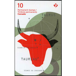 canada stamp 2450a taurus the bull 2011