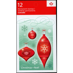 canada stamp bk booklets bk436 christmas ornaments 2010