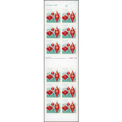 canada stamp bk booklets bk436 christmas ornaments 2010
