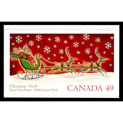 canada stamp 2069 santa on his sled 49 2004