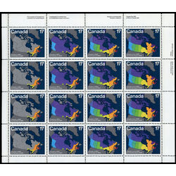 canada stamp 893a strip canada day 1981 M PANE UR