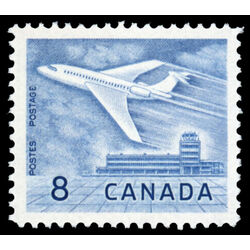 canada stamp 436 jet plane ottawa 8 1964