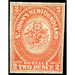 newfoundland stamp 11 1860 second pence issue 2d 1860 M VFNG 015