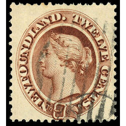 newfoundland stamp 29iii queen victoria 12 1894 U F VF 002